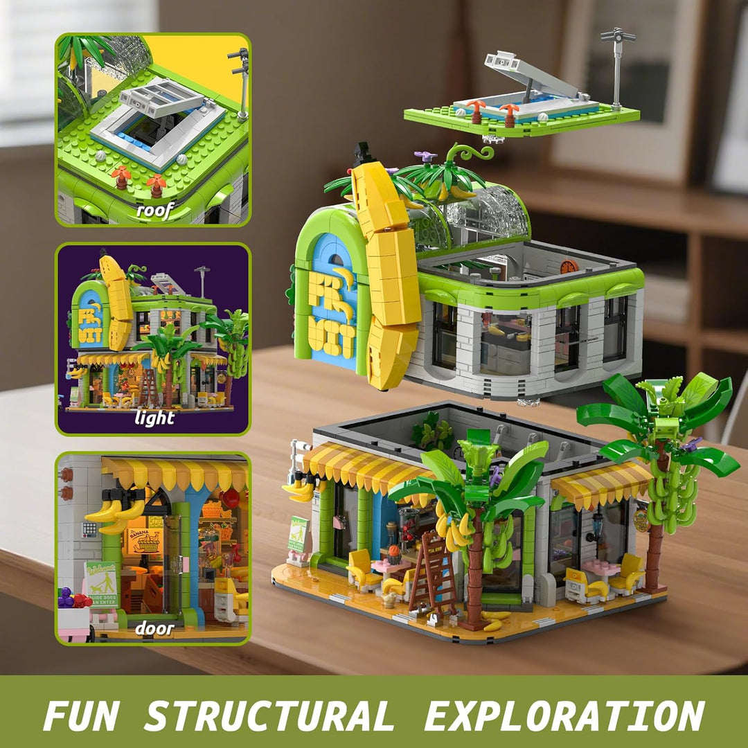 Banana Shop House - Juego de construcción de la ciudad