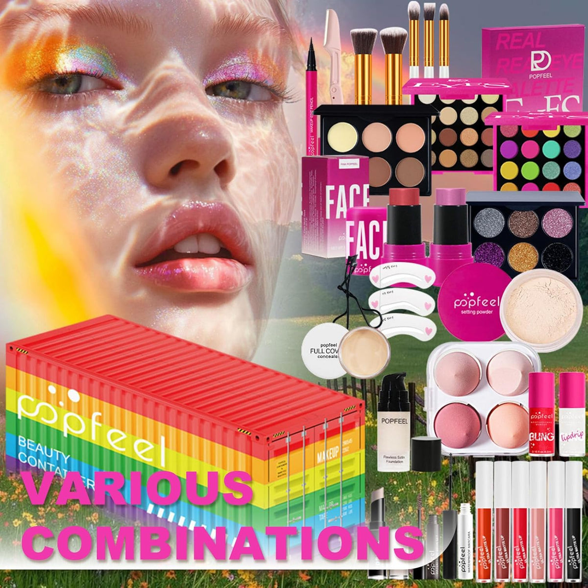 Juego de regalo de maquillaje todo en uno | Kit de maquillaje para...