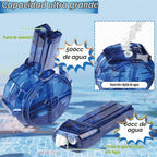 2 pistolas de agua eléctricas para niños y adultos, pistola de agua automática con luz LED, recargable, pistola eléctrica para chorros de verano al aire libre, piscina, fiesta, juguetes, regalos para niños y niñas (azul péstol 2)