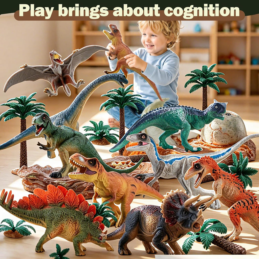 Juguetes de dinosaurio para niños, figuras de acción de dinosaurios grandes