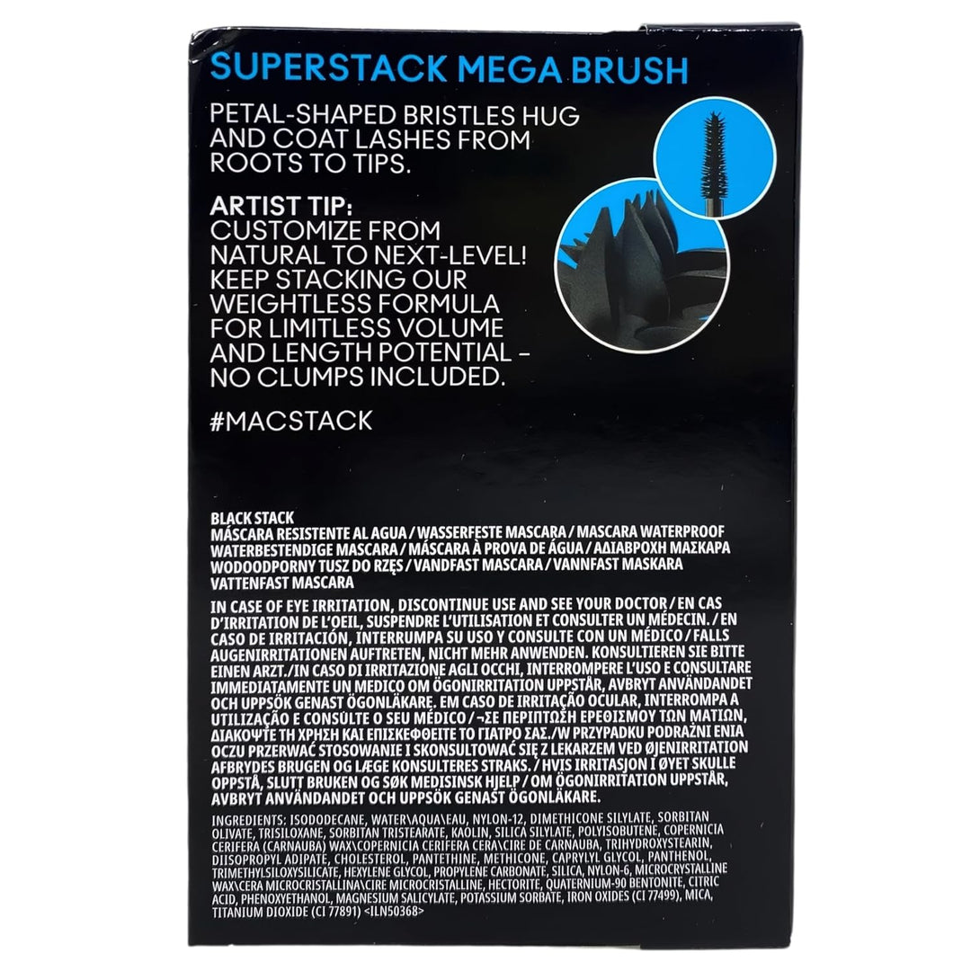 M·A·C Cosmetics M·A·CStack - Máscara impermeable - Black Stack, 0.4...
