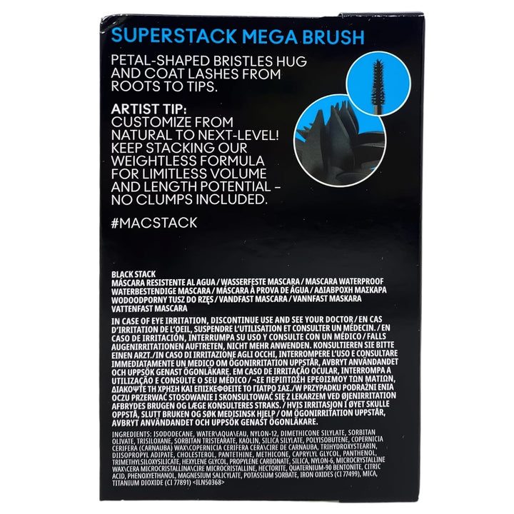 M·A·C Cosmetics M·A·CStack - Máscara impermeable - Black Stack, 0.4...