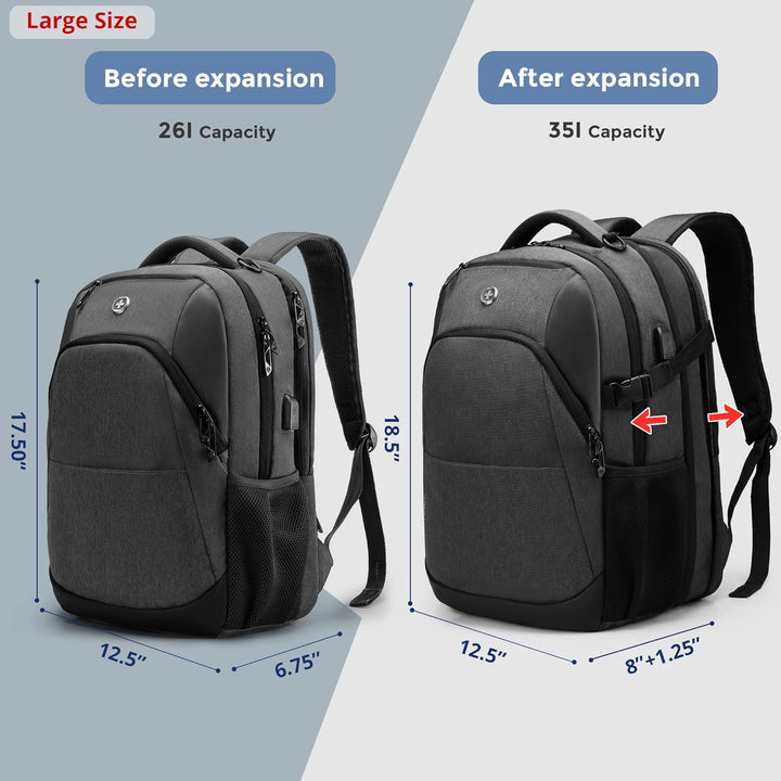 Mochila de viaje Swissdigital Design de 16 pulgadas para laptop, Mo...
