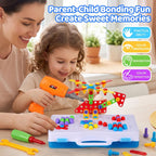 Juguetes de construcción STEM 224PCS Juego de destornilladores y taladro para