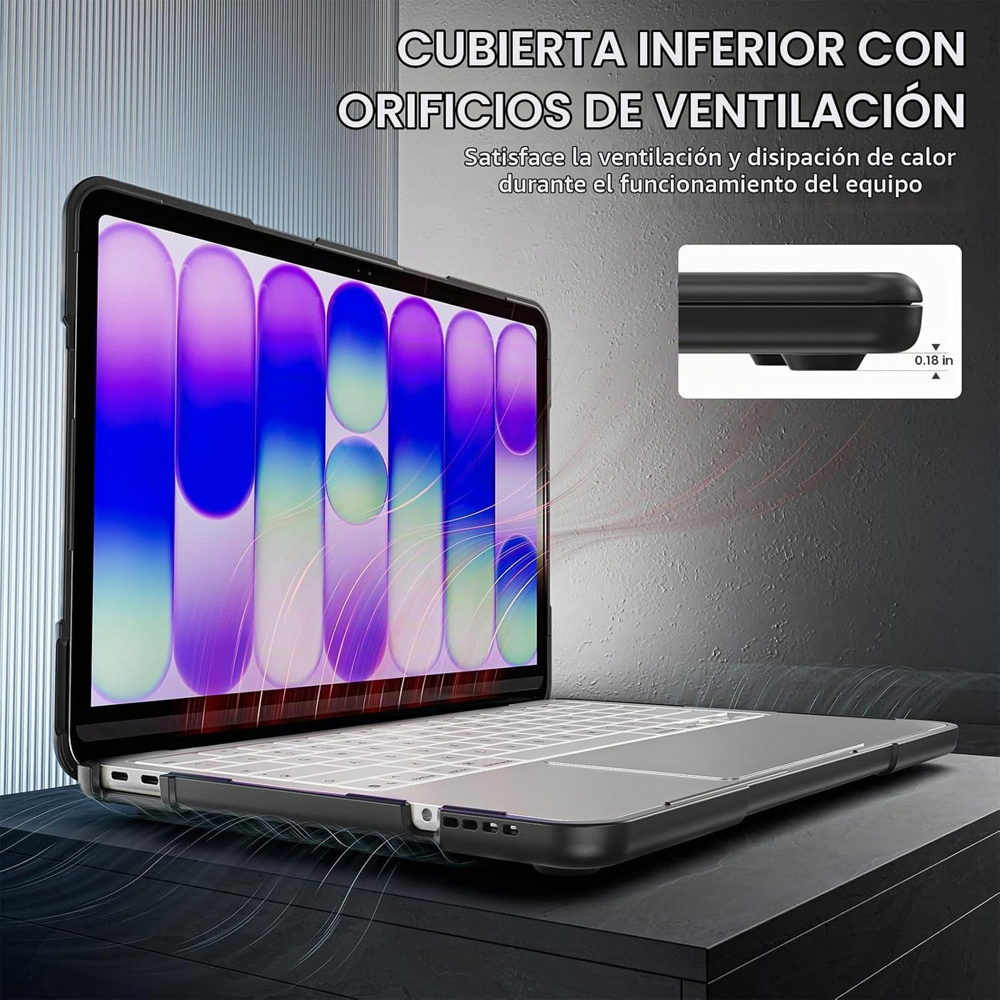 Batianda Funda resistente para MacBook Neo de 13 pulgadas, versión...