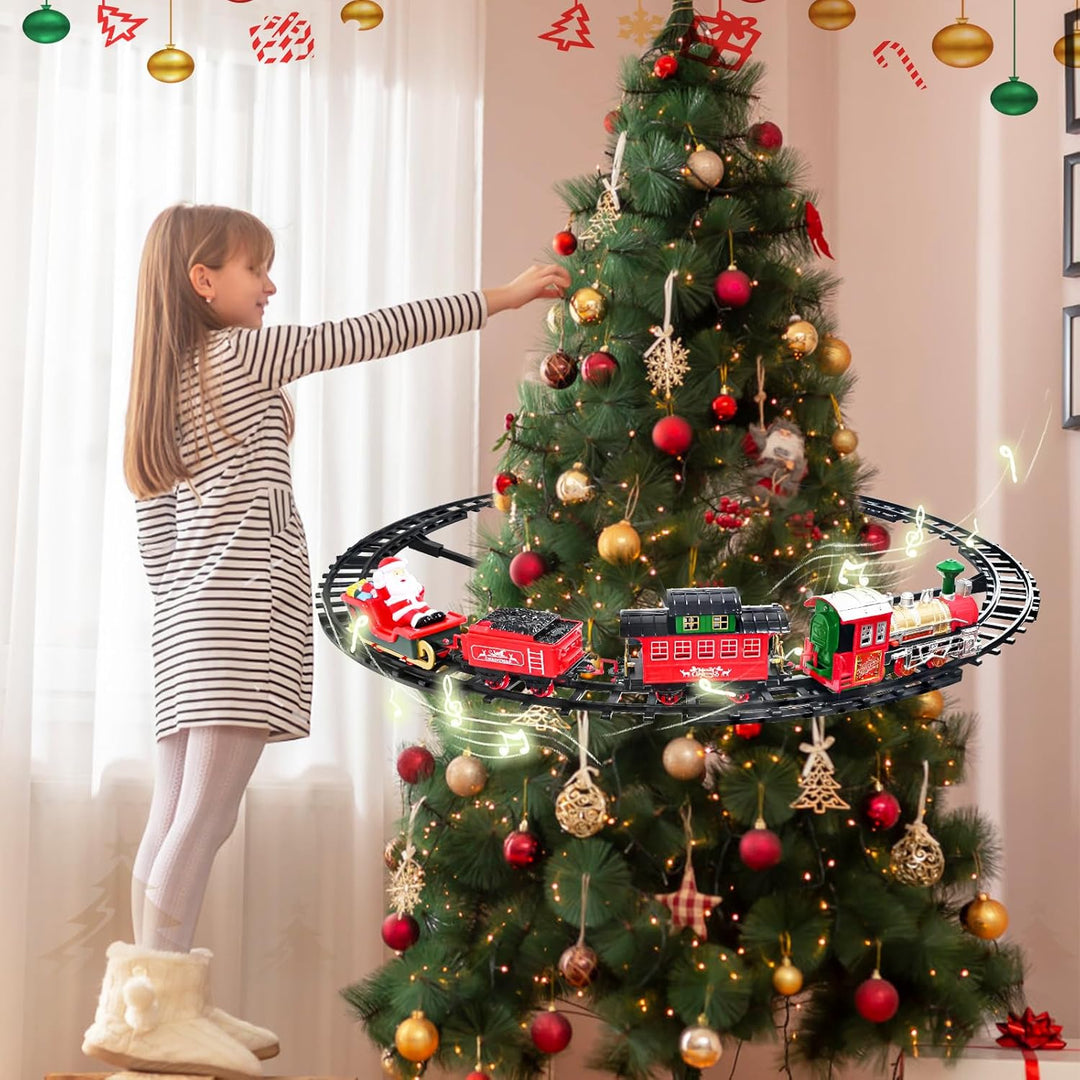 Juego de tren de Navidad para alrededor del árbol juguetes