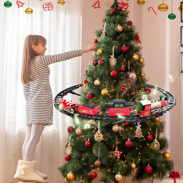 Juego de tren de Navidad para alrededor del árbol juguetes