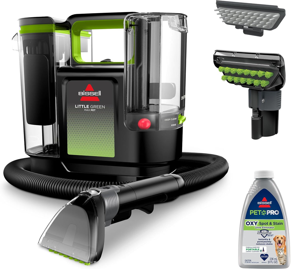 BISSELL Little Green Max Pet SmartMix Limpiador de alfombras, 38572