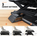 Lámpara ErGear Reposapiés para debajo del escritorio, reposapiés ajustable con 3 configuraciones de altura y ángulo de 30 grados, reposapiés de escritorio ergonómico con textura de masaje, reposapiés y