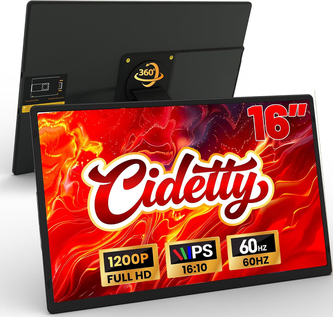 CIDETTY Extensor de pantalla para portátil de 16 pulgadas, monitor...