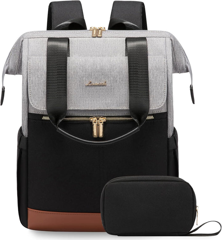 LOVEVOOK Mochila para laptop para mujer, mochila de trabajo convert...