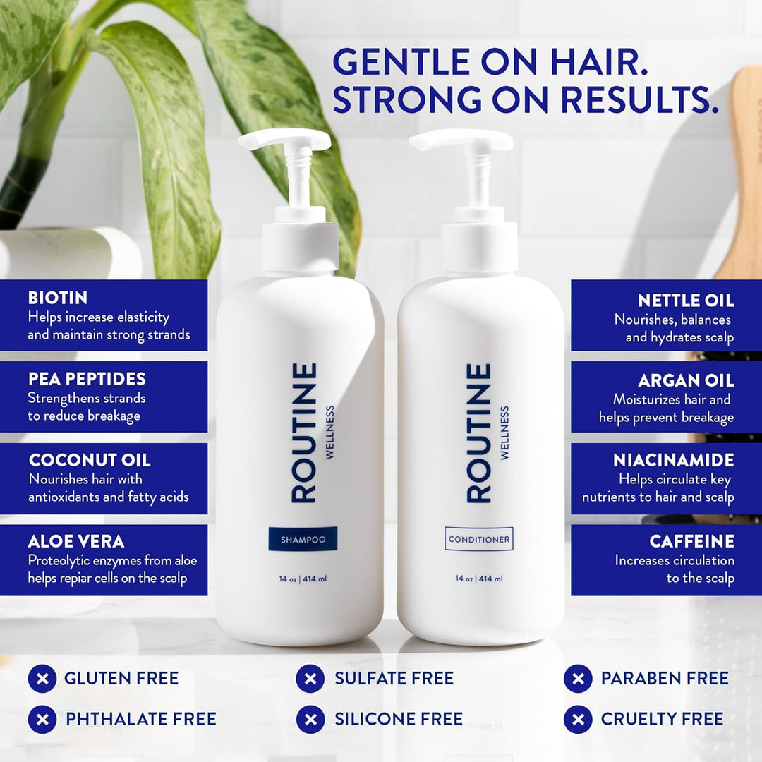 Routine Wellness Juego de champú y acondicionador voluminizador ant...
