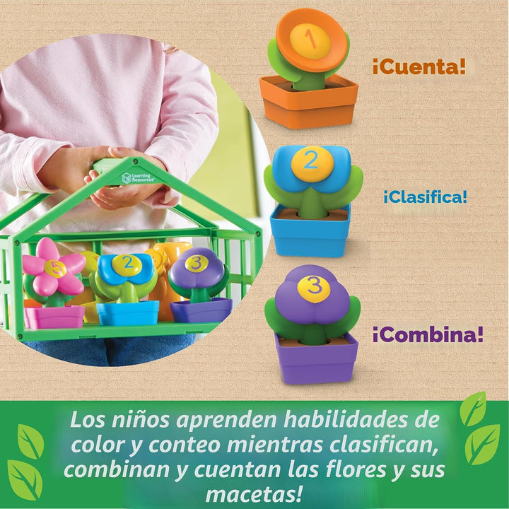 Learning Resources Juego de colores y números de invernadero en cre...