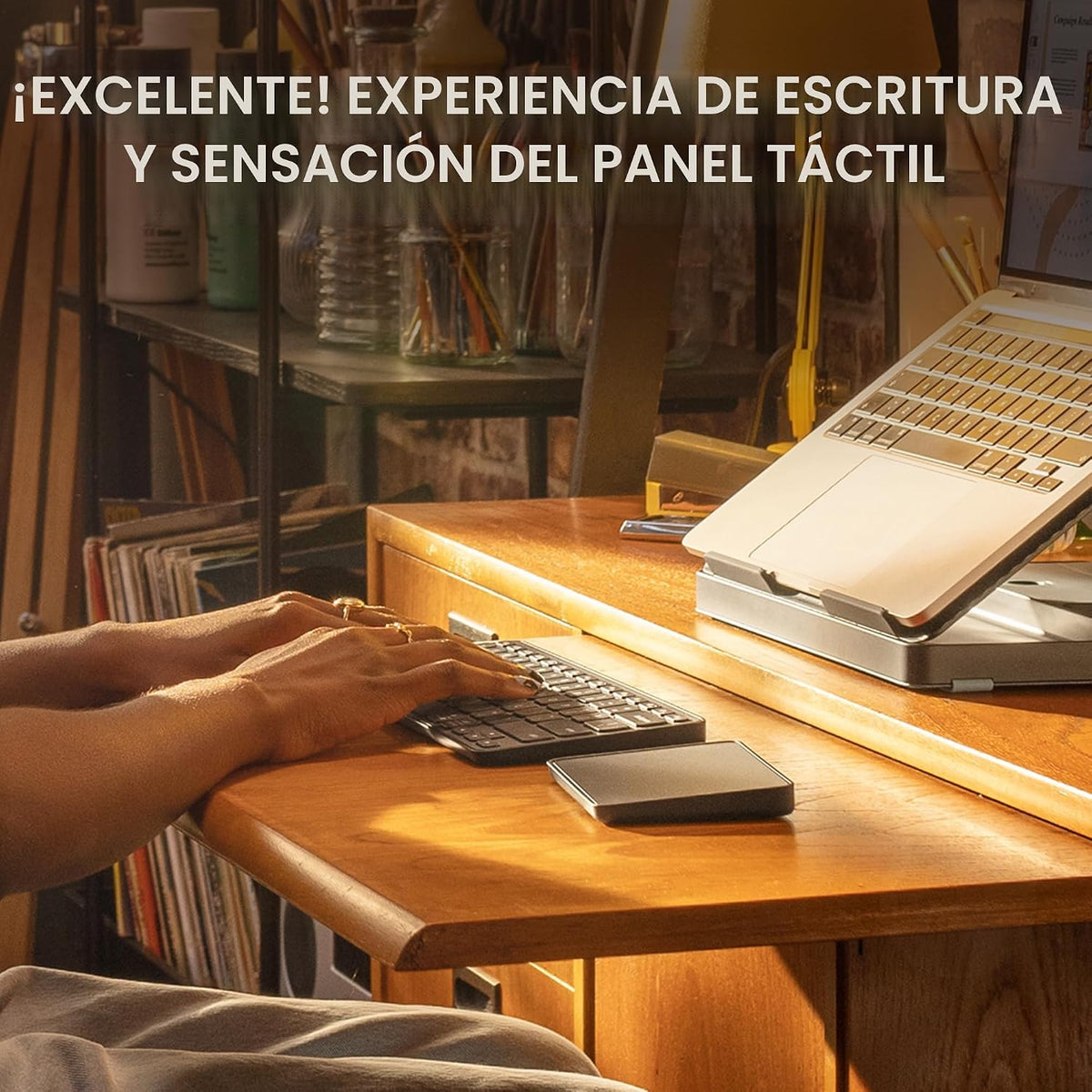 Logitech Casa Pop Up Desk Laptop Stand, teclado & Touchpad - Green/negro