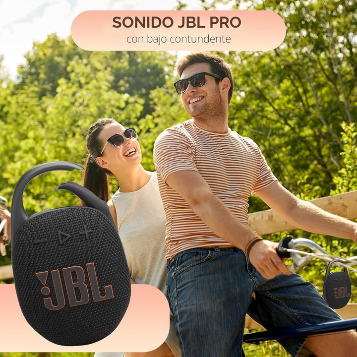 JBL Altavoz Bluetooth portátil Clip 5, IP67 impermeable y resistent...