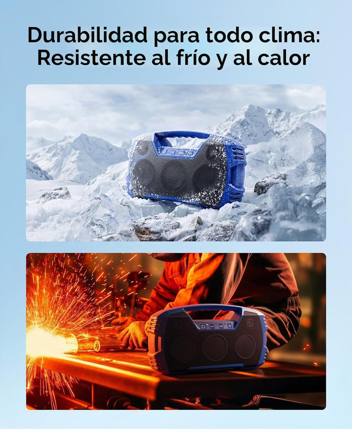 Houl Zallee Altavoz Bluetooth Impermeable IPX7, Altavoces Inalámbri...