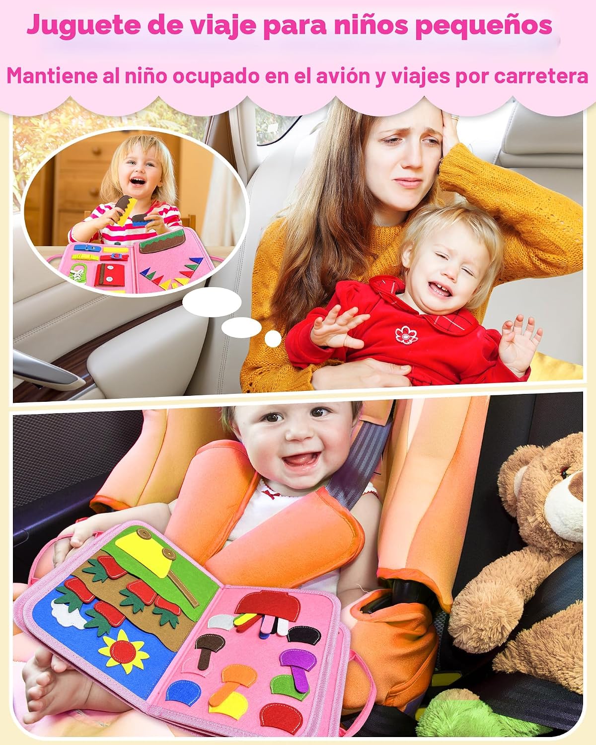 Tablero ocupado Montessori Juguetes para niñas pequeñas, regalo de