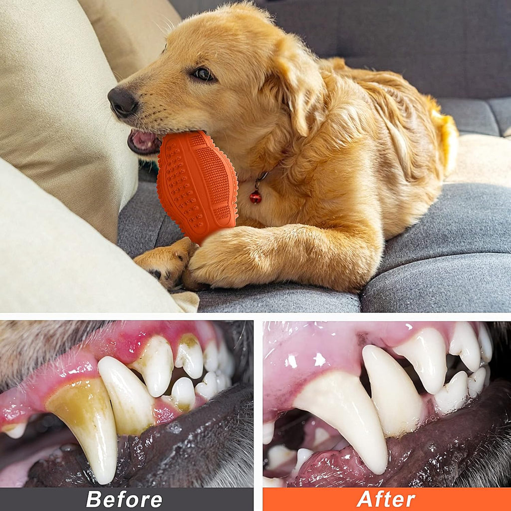 Juguetes masticables para perros, paquete de 4, juguetes para perros para masticadores agresivos de razas pequeñas, medianas y grandes, limpieza de dientes multifuncionales y masaje de encías,