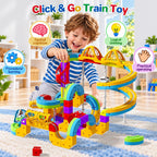 Juego de tren eléctrico para niños, 169 piezas de juguetes de tren de