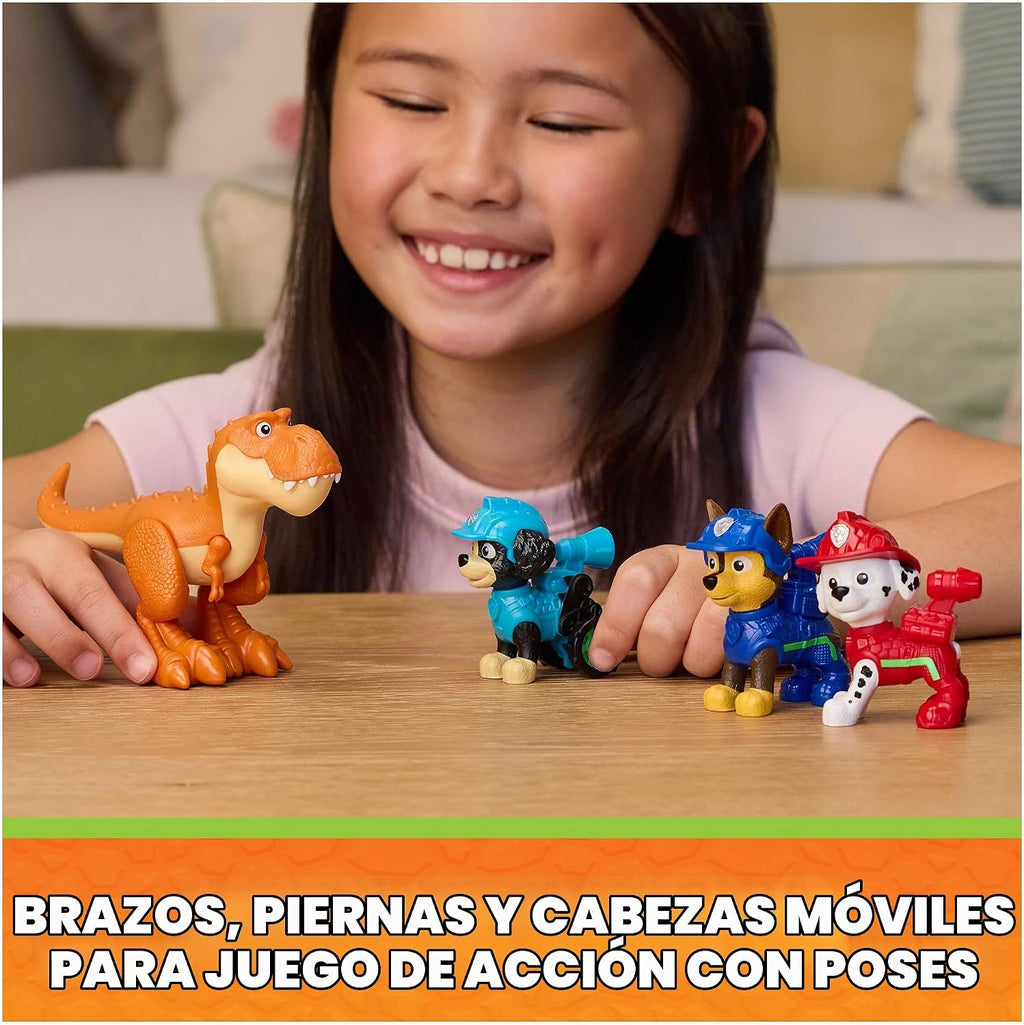 PAW Patrol The Dino Movie Dino Adventure Pack con 6 figuras de juguete
