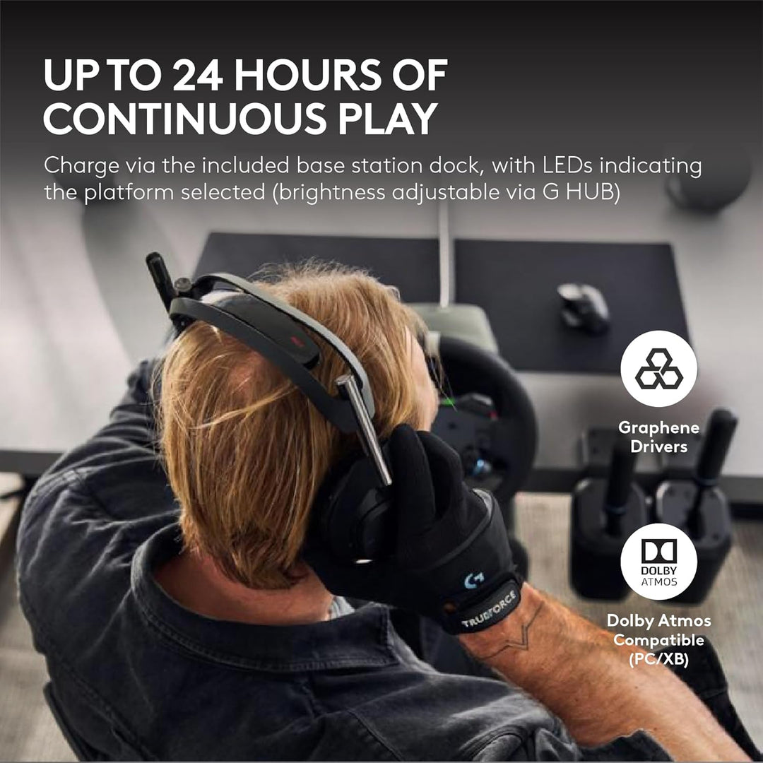 Logitech G Astro A50 X Multi-Platform Wireless Gaming Headset + Bas...