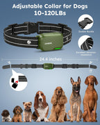 Collar de choque para 2 perros con control remoto, rango de 4200 pies, se