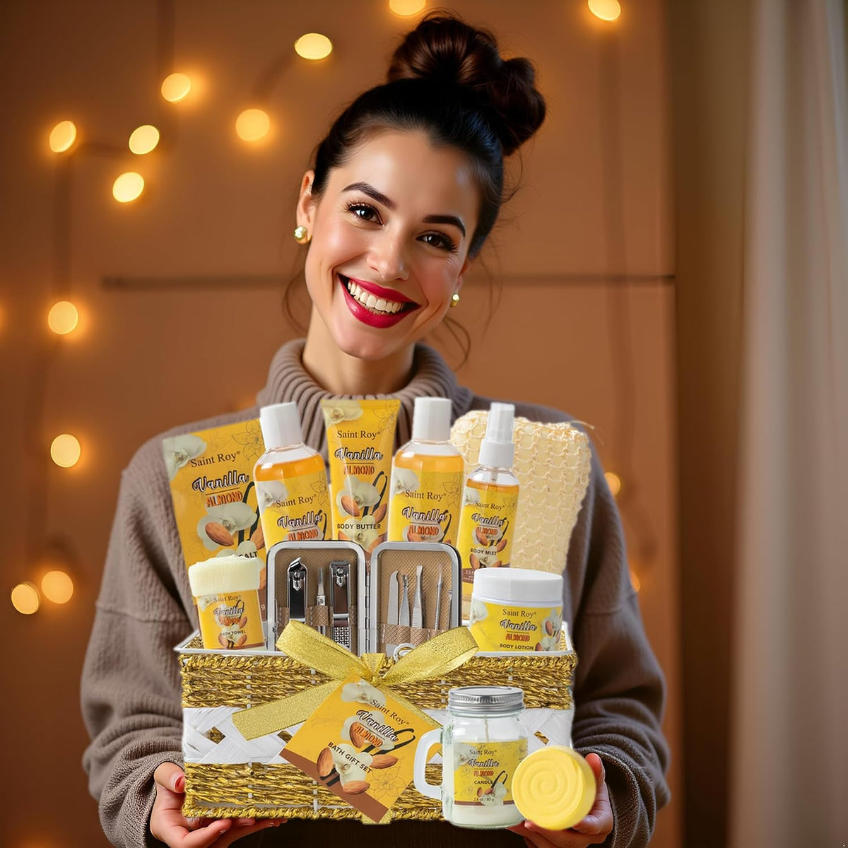 Regalos para mujeres y hombres, juego de 20 cestas de regalo de spa de