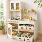 Tiny Land Wooden Play Kitchen para Kids con Toy Storage para Pretend Play