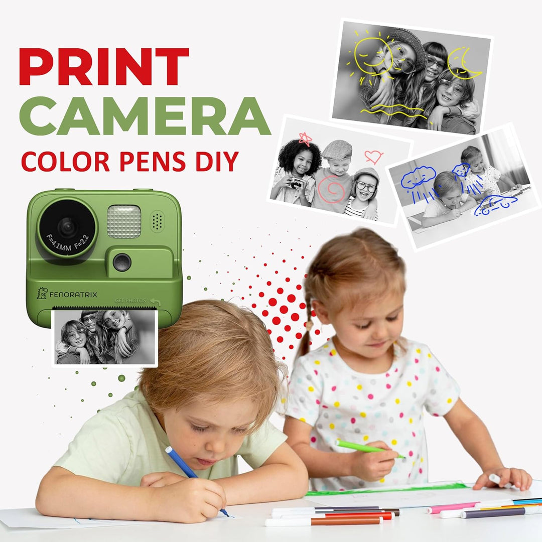 Cámara de Impresión Instantánea para Niños \u2013 Sin Tinta Necesar...