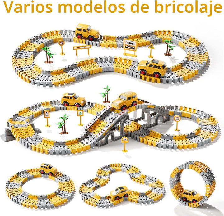 iHaHa - Juguetes de pistas de carreras de construcción para niños p...