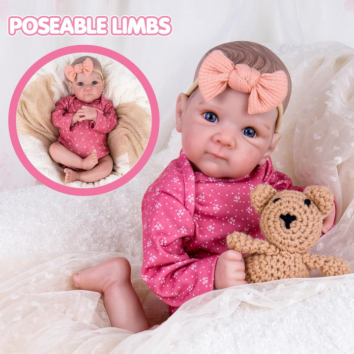 Aori Reborn Baby Dolls Girl - Muñeca de bebé realista como recién n...
