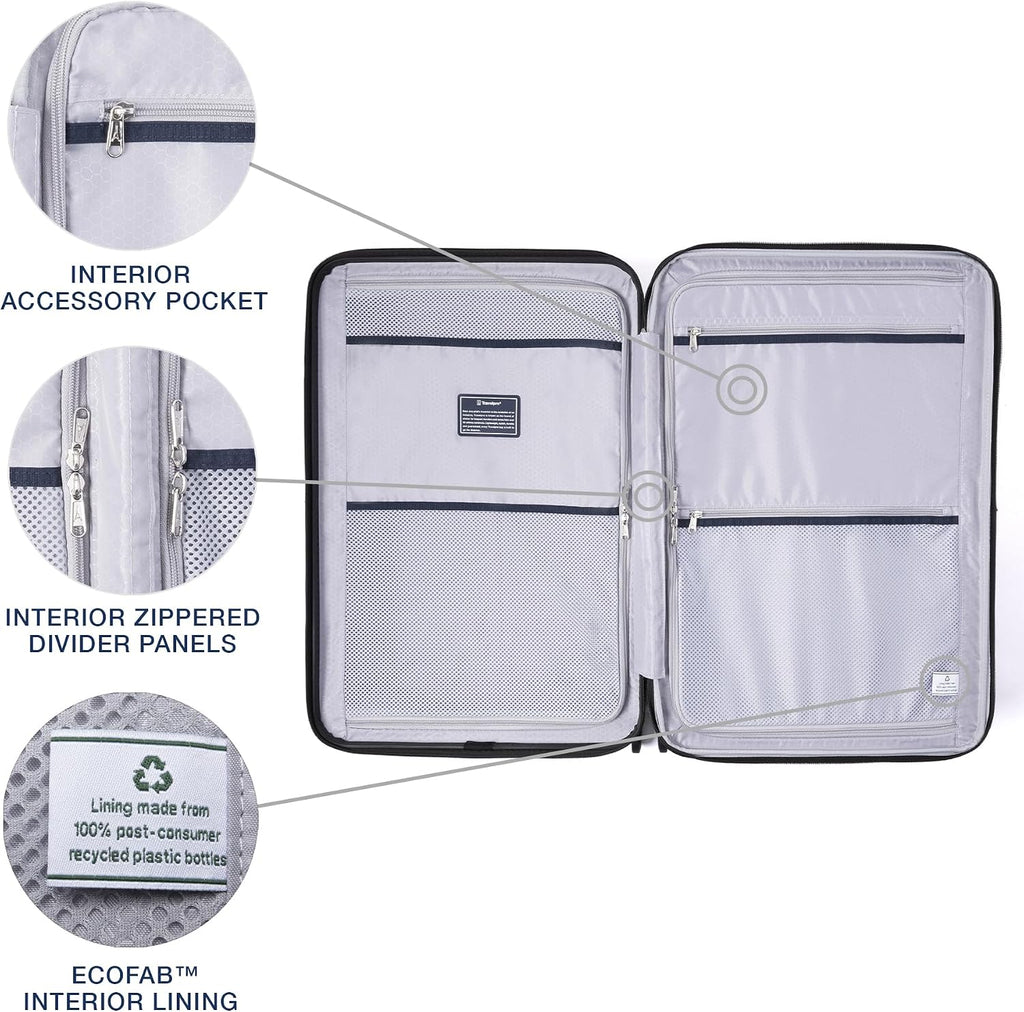 Travelpro Maxlite Air V2 Maleta de rueda giratoria con lados duros expandible, Verde azulado