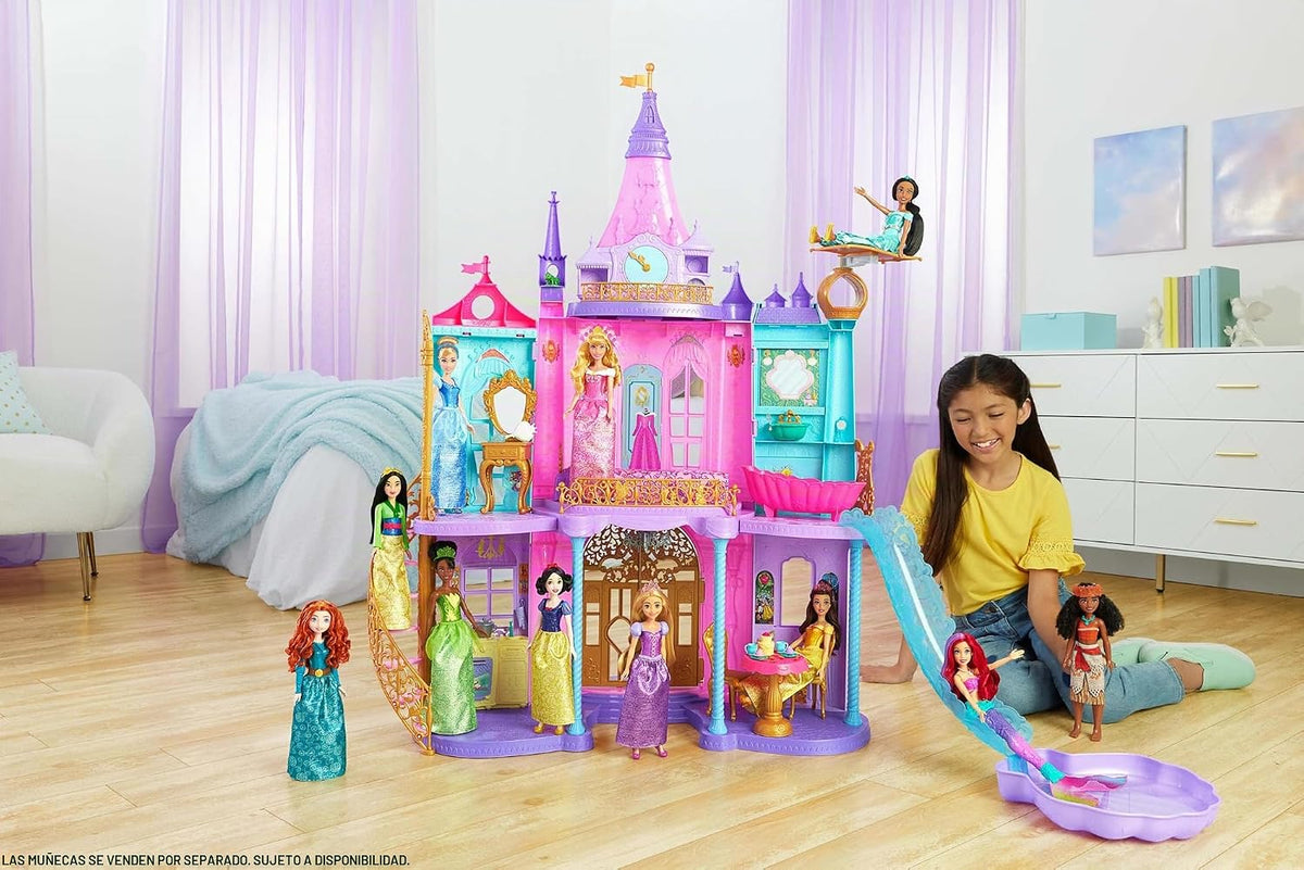 Lámpara Mattel Disney Princess Ultimate Castle, 4 Ft de alto con luces y sonidos