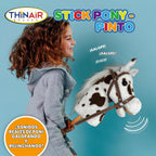 Nature Bound Caballo de Palo | Caballo de Juguete de Felpa Hecho a Mano | Pony de Palo Proporciona un Divertido Juego de Simulación para Niños Pequeños y Preescolares | Cosido a Mano, Madera, Efectos