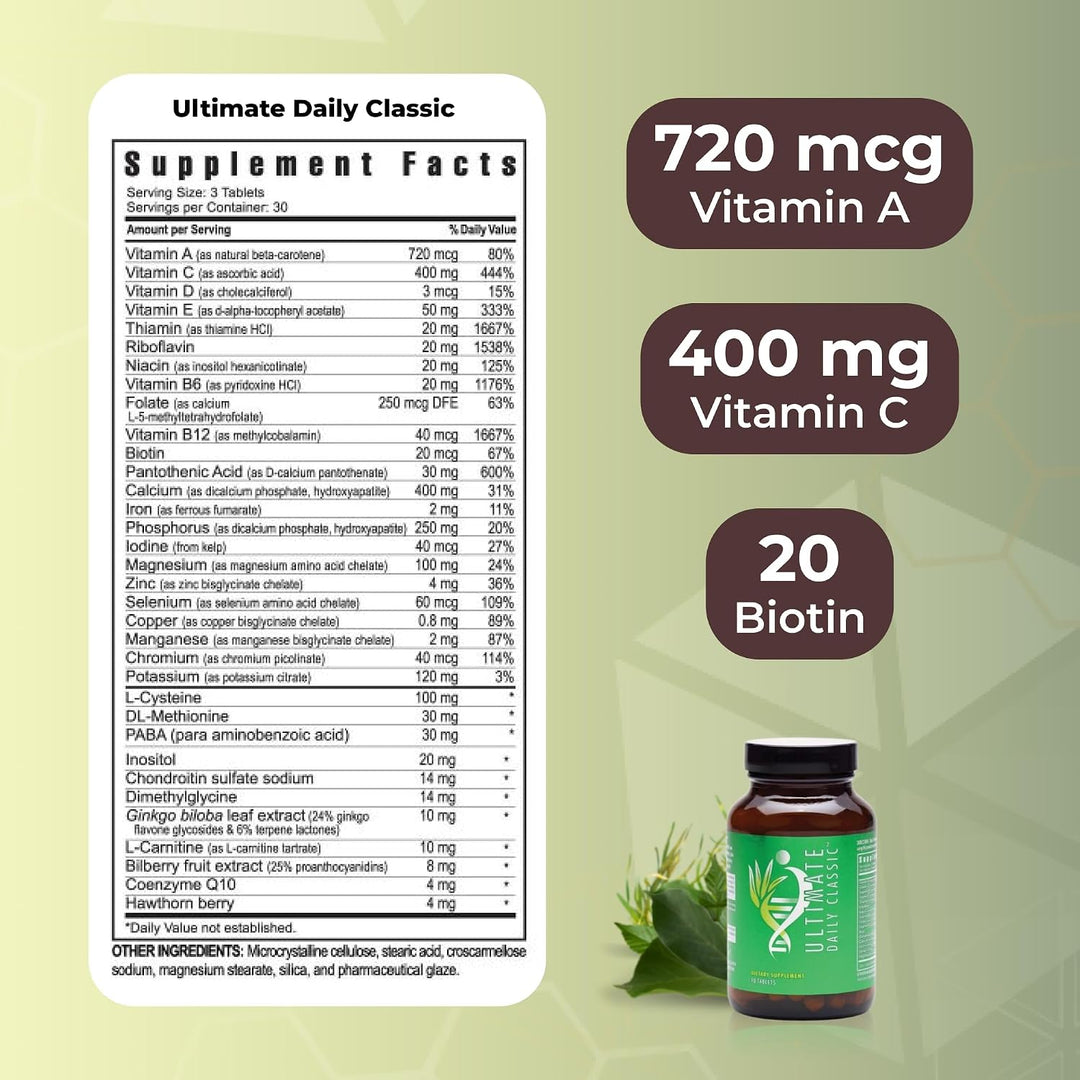 Youngevity Ultimate Daily Classic - Multivitamínico con vitaminas e...