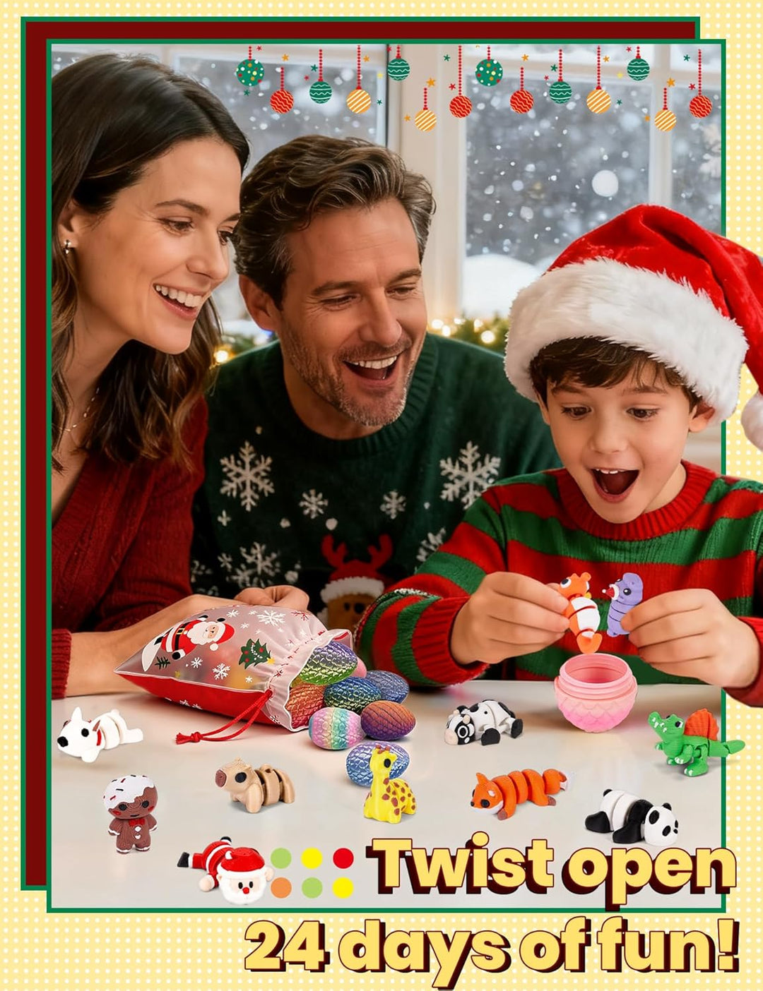 YILCER Calendario de Adviento de Navidad 2025, máquina expendedora,...