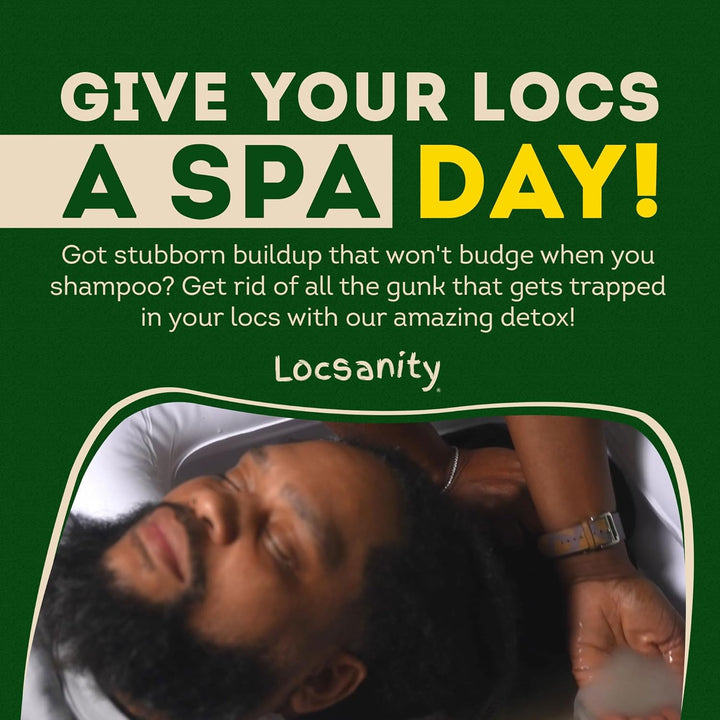 Locsanity Dreadlock Hair Scalp Detox - Polvo de Limpieza Profunda p...