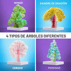 Kits de manualidades National Geographic para niños - Kit de cultivo de cristales, haz crecer 6 árboles de cristales en solo 6 horas, kit de manualidades educativas con suministros de arte, espécimen