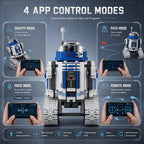 Kit de construcción de robot mecánico galaxia, control remoto y aplicación, juguetes de construcción de robot STEM, compatible con robot Lego, regalos de cumpleaños para el día del padre para