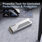 Bestoss SSD PCIe4.0 NVMe M.2 2280 de 2 TB con disipador de calor