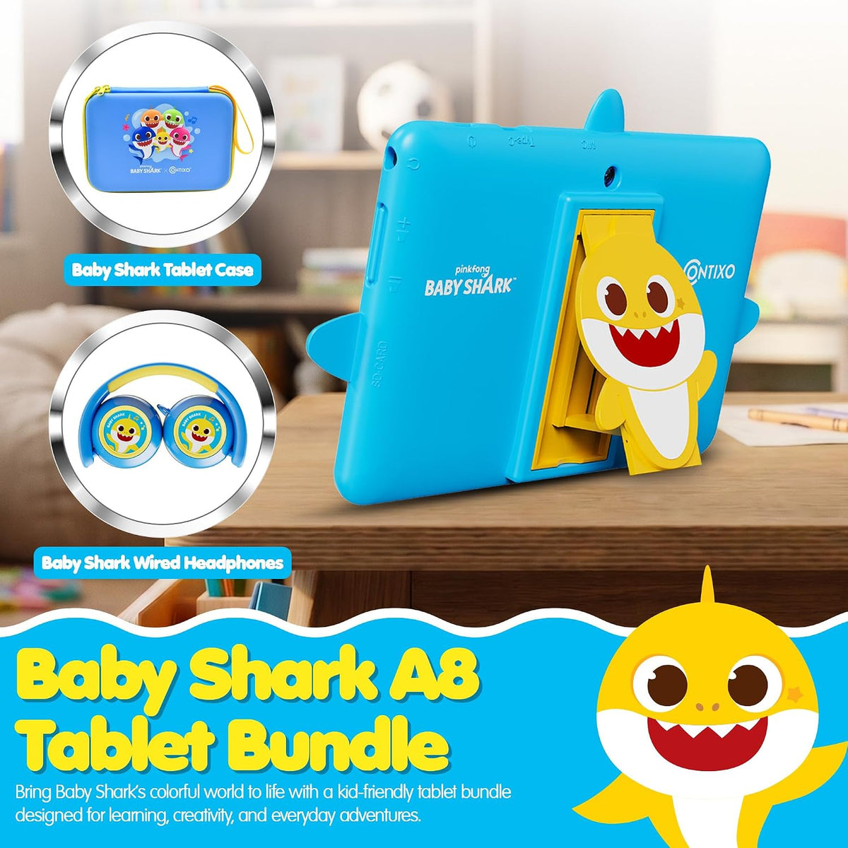 Contixo Paquete de tabletas para niños de 7 pulgadas, aplicaciones de