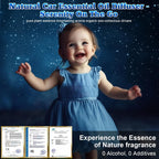 Difusor inteligente de ambientador para automóvil, difusor de aceite esencial de larga duración de 270 días para automóvil con sensor de encendido/apagado automático
