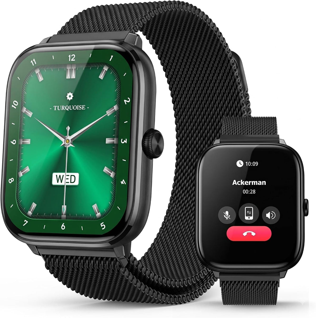Premium Smart Watch para Hombre Bluetooth con Llamadas, 2.06" HD AMOLED AOD