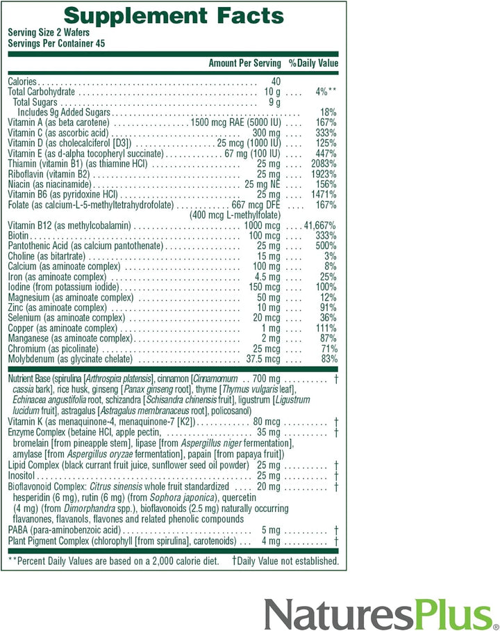 Natures Plus Source of Life - Suplemento masticable de manzana y ca...