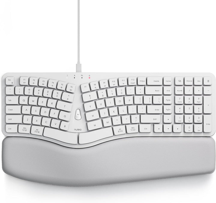 Nulea Teclado ergonómico dividido, teclado de escritura natural con...