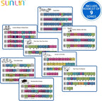 SUNLIN Alfombrilla de piano de suelo de 6 pies para niños y niños, tapete de piano gigante, 24 teclas, 10 canciones integradas, 8 sonidos de instrumentos, grabación y reproducción, folleto de