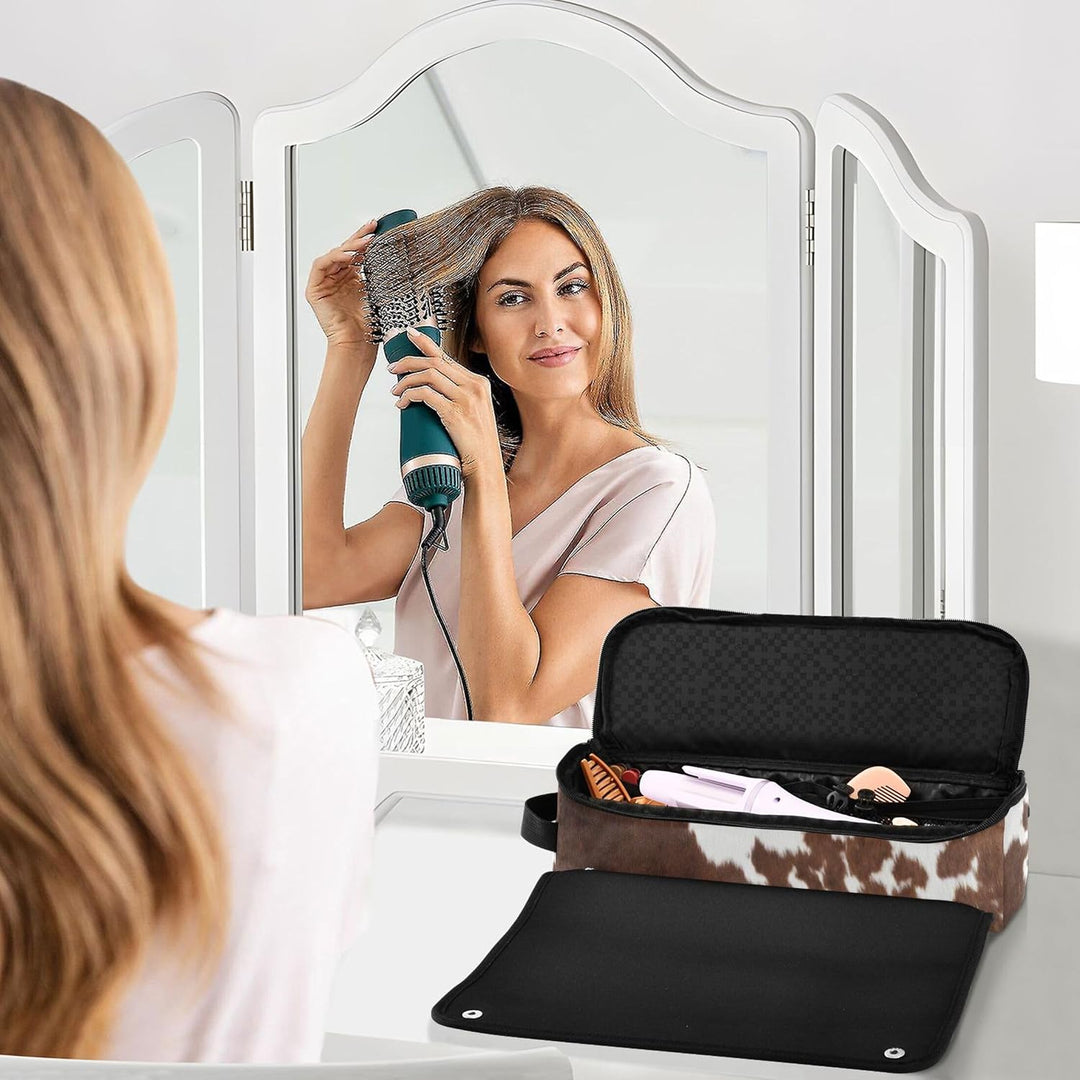 Organizador de herramientas para el cabello 2 en 1 con alfombrilla...