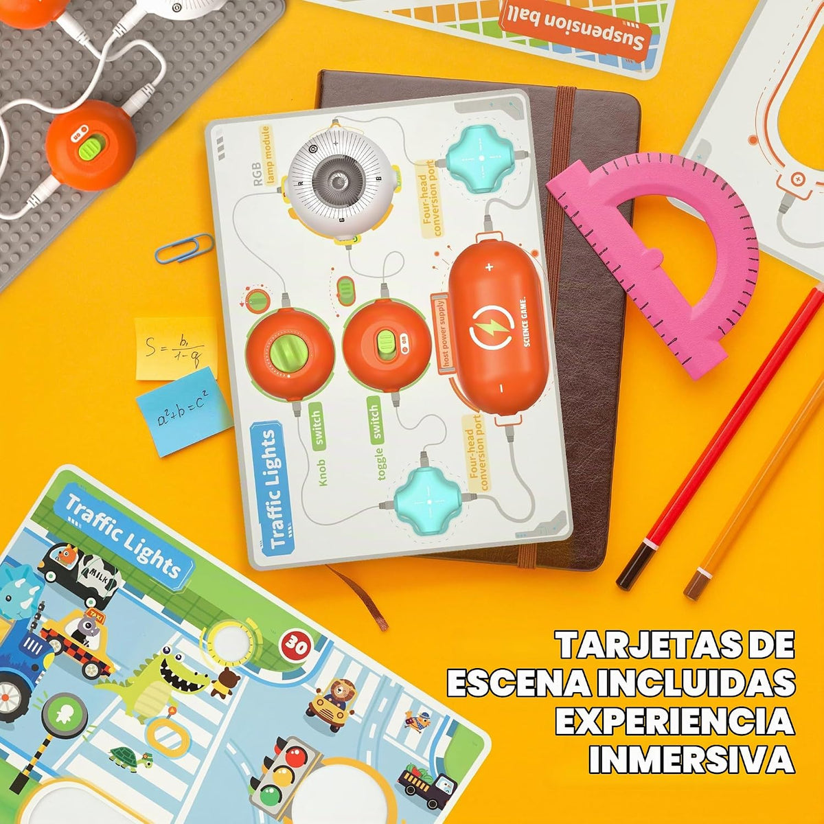 Lámpara SMILESSKIDDO Science Kits Electronics STEM Kit 140+ Projects 10+ Parts