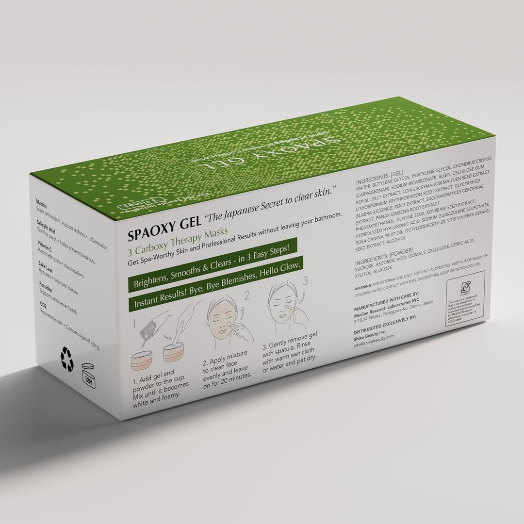 Dr. MEDION Spaoxy Gel Matcha - Mascarilla carbonatada con matcha y...
