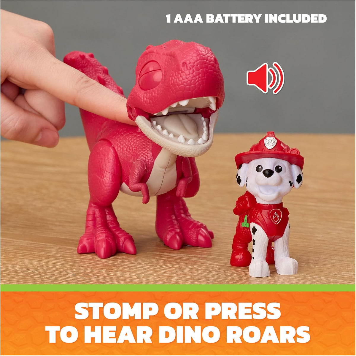 PAW Patrol: Dino Movie, Marshall Roaring Pup Pals, Dinosaur Pup Duo